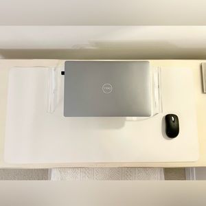 Beautiful Cream White Desk Pad Mouse Pad